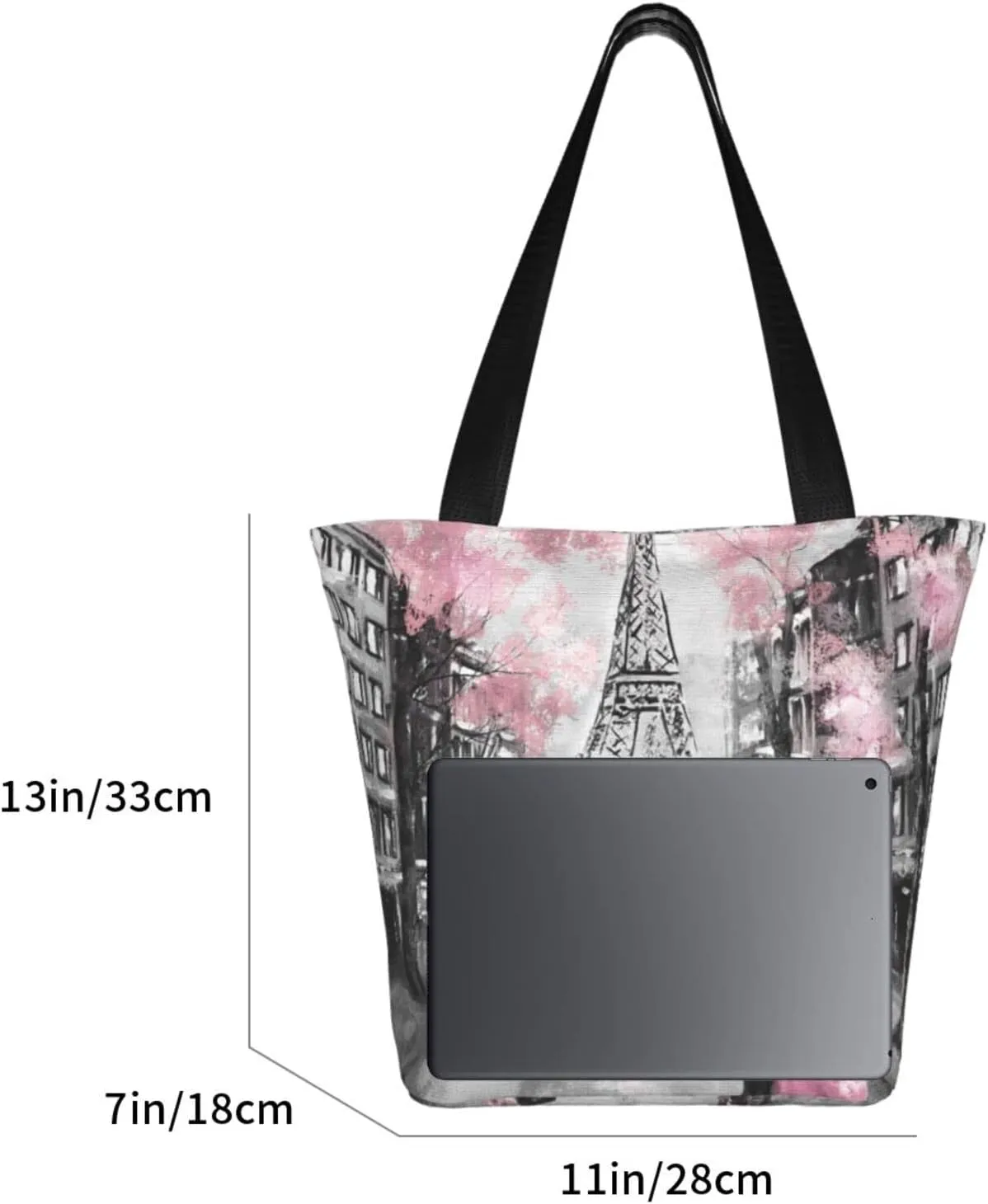 Tote Bag For Women Shoulder Bags Casual Shopping Cloth Reusable Handbags Heavy Duty For Beach Groceries Books Gym Work Travel