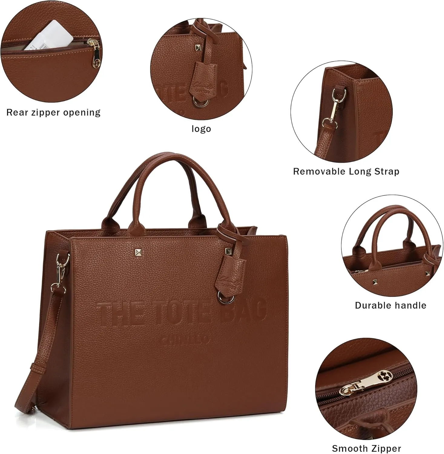 Tote Bag for Women, Top Handle Stachel Purse and Handbags with Shoulder Strap