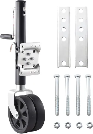 Trailer Wheel Jack - 8 Inch Double Trailer Jack Wheel | 2000Lbs Lift Trailer Jack, Heavy Duty Trailer Lift for Boat RV Trailer Utility
