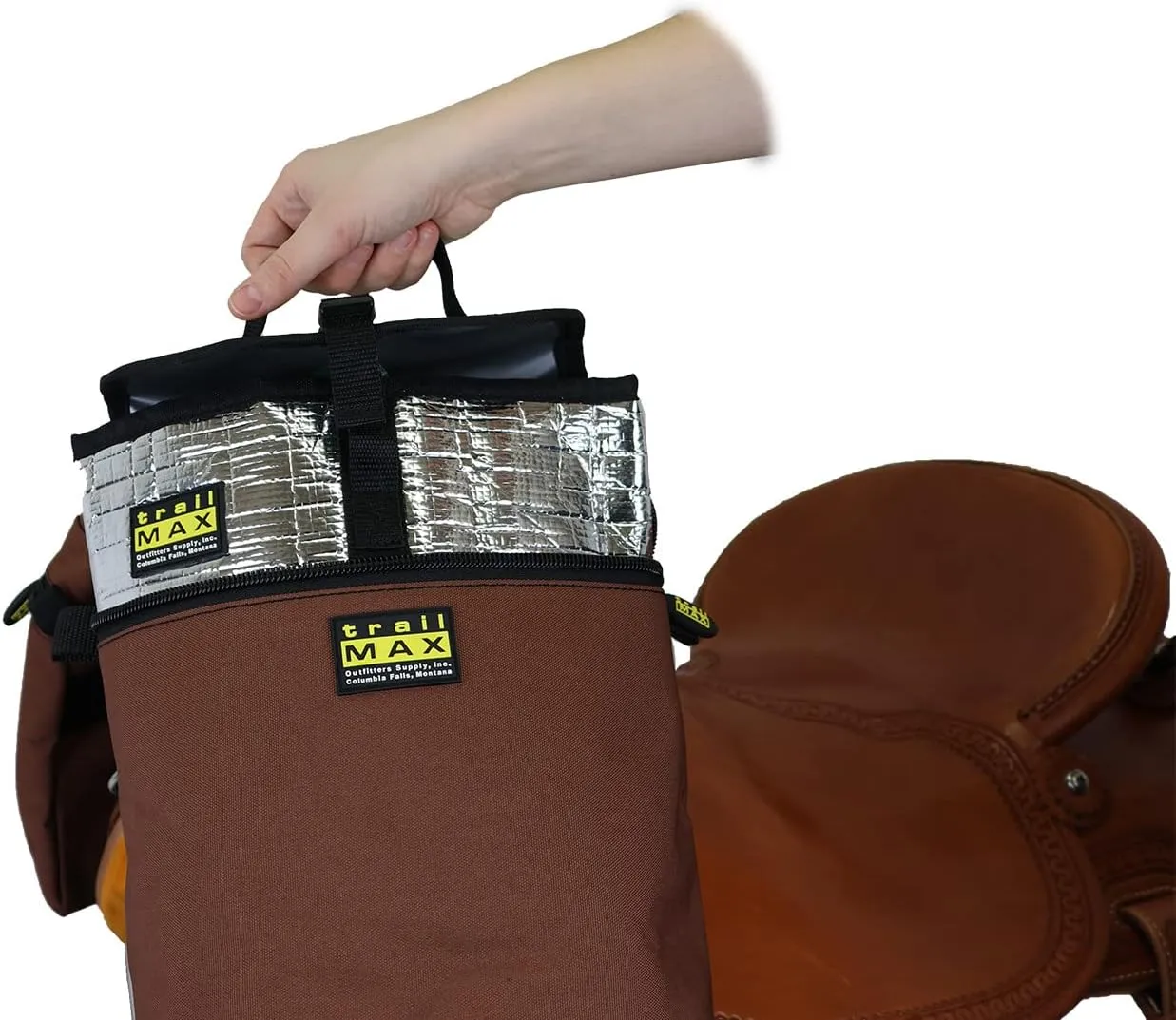 TrailMax Horn Saddle Bag & Pommel Pocket Saddle Bag Combo; Horn & Pommel Saddle Bag Combo for Horses; Saddle Bags for Western & Endurance Saddles; Trail Riding Saddle Bags