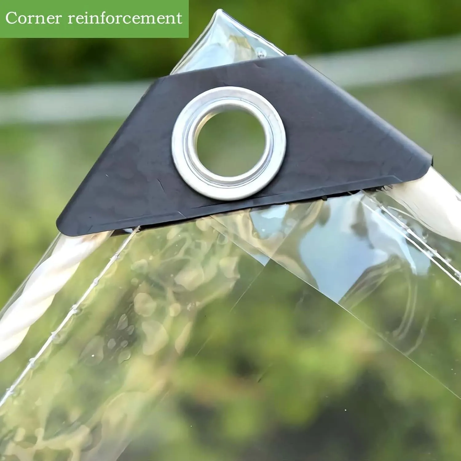 Transparent Tarps with Grommets 8.2x19.7ft, Clear Tarps Transparent Tarpaulin, Heavy Duty Clear Vinyl PVC Waterproof Tarps, for Patio, Henhouse, Canopy