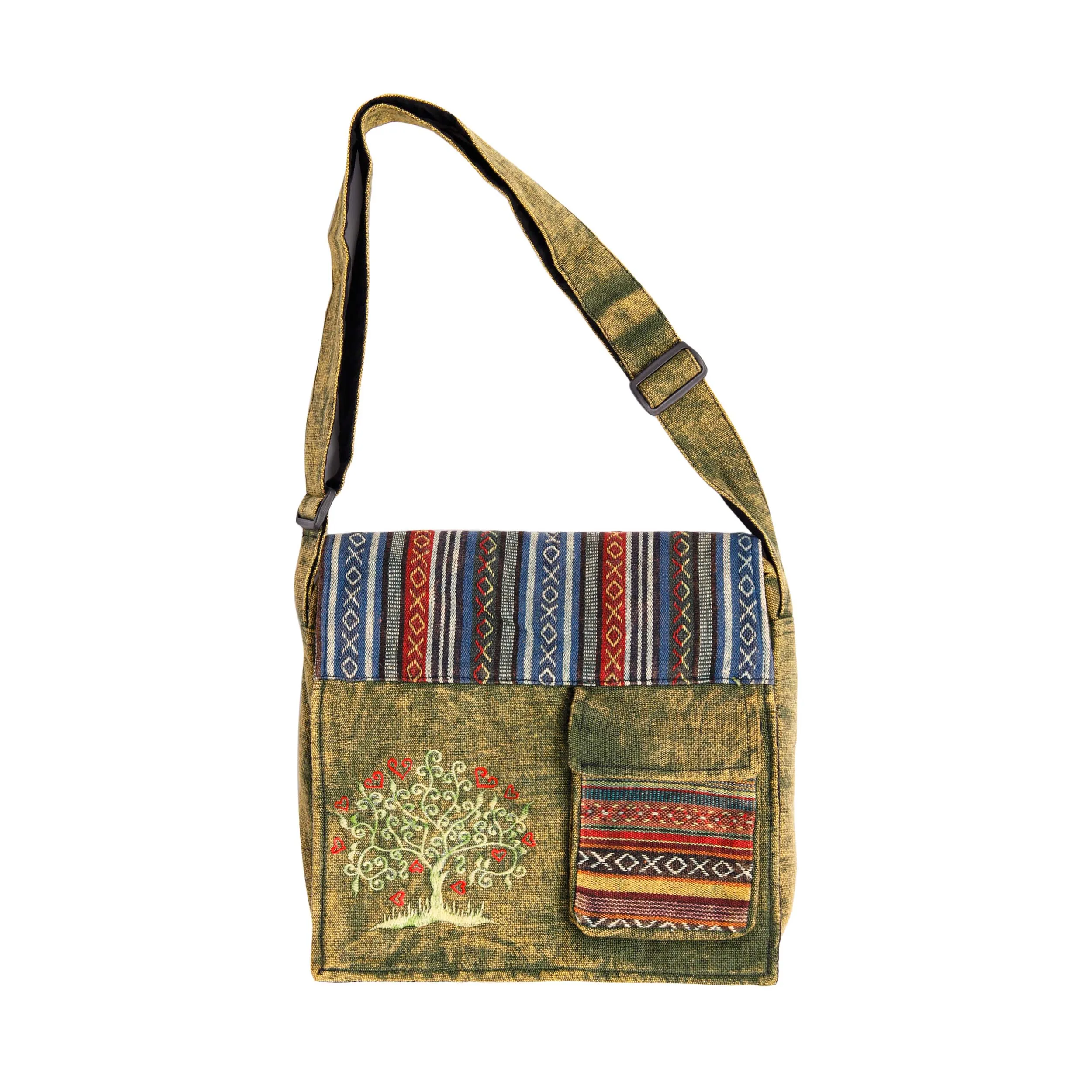 Tree Shoulder Crossbody Bag - Khaki