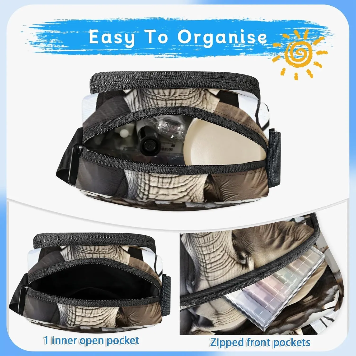 TropicalLife Personalized Crossbody Bag for Women Men Custom Name Messenger Bags