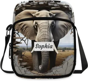 TropicalLife Personalized Crossbody Bag for Women Men Custom Name Messenger Bags