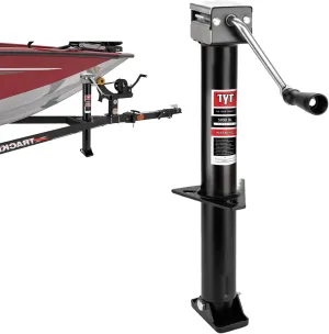 TYT Heavy Duty A-Frame Trailer Jack, 15" Vertical Travel，5000lbs Capacity Side Wind Trailer Jack for Utility Trailers, Yacht, Camper