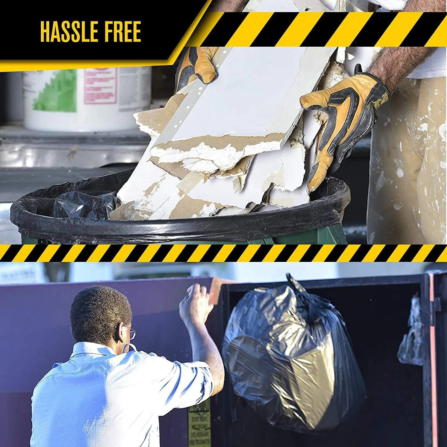 Ultrasac Blue Recycling Bags 33 Gallon 0.9 MIL, 33.5" x 38" - Pack of 45 - For Recycling, Kitchen, Industrial, & Commercial