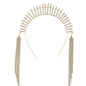 Unique Alternative Bridal or Festival Sun burst Halo Crown, Unique Halo Headpiece ~ MADONNA