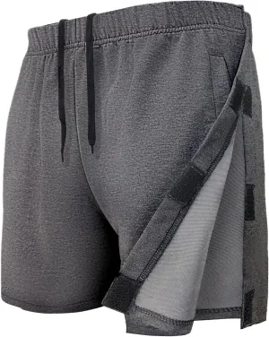 Unisex Hip Knee Surgery Recovery Shorts Men Tear Away Short Pant Breakaway Velcro Snap Shorts Adaptive Clothing Women