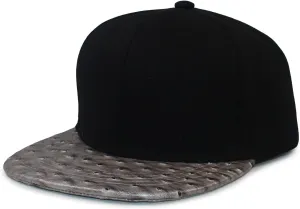 Urban Hip Hop Streetwear Baseball Cap - Solid Color Faux Ostrich Leather Snapback, 6-Panel Unisex Adjustable Hat
