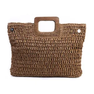 Vintage Bohemian Straw Handbag Bag for Women