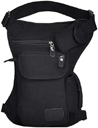 Waist Pack Men Canvas Drop Leg Bag Waist Fanny Pack Belt Military Travel Motorcycle Multi-Purpose Messenger Shoulder Bags