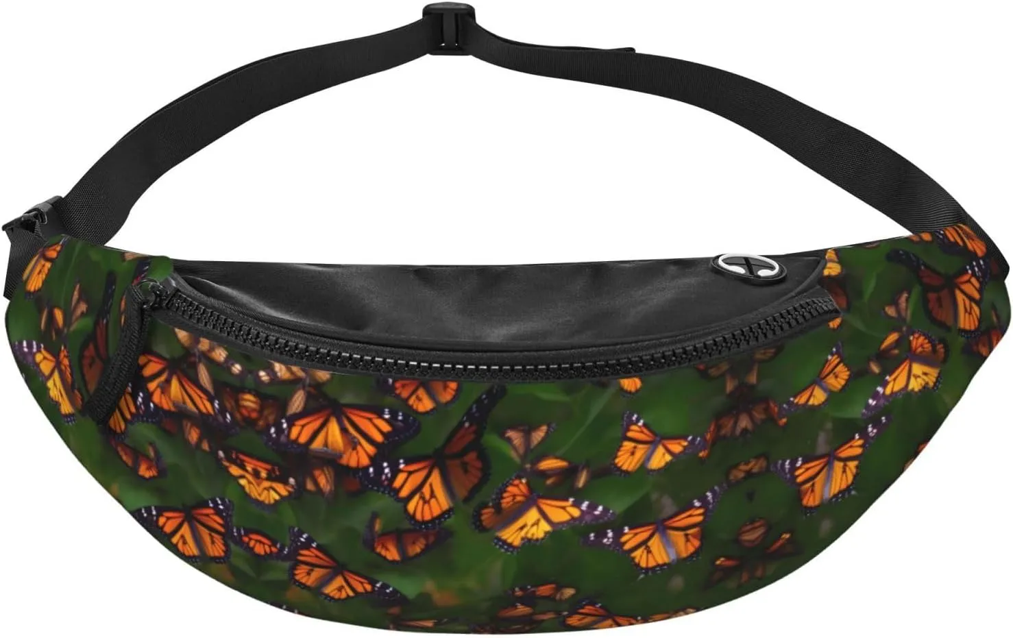 Waist Packs For Men & Women, Fashion Sling Pack With Adjustable Belt For Travel Sports Running.Monarch Butterflly Print