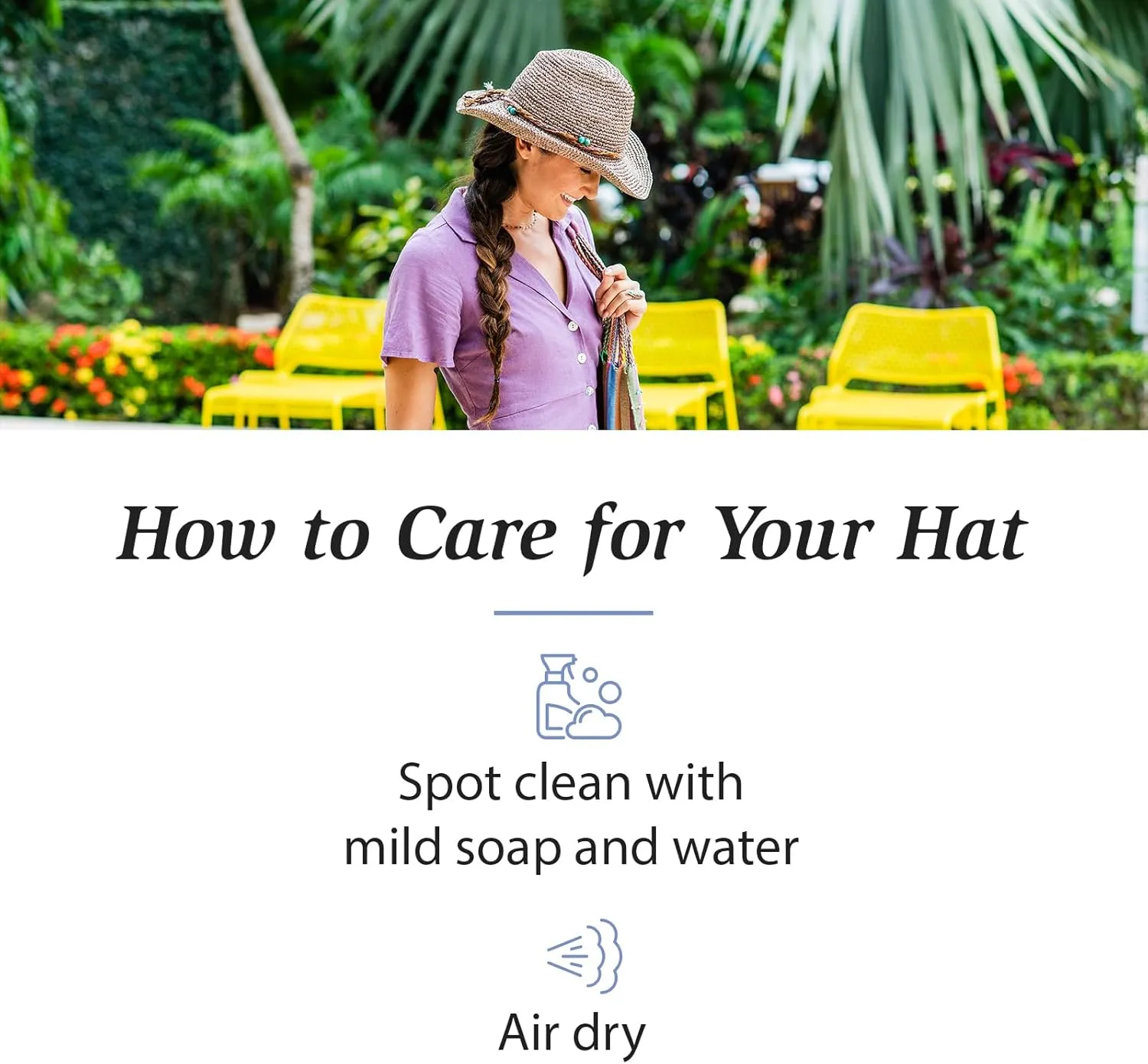Wallaroo Hat Company Women’s Petite Catalina Cowboy – Natural Fiber, Adjustable Sizing for Smaller Crown Sizes – Chic Sun Hat