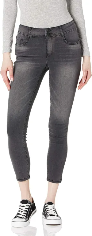 WallFlower Women's Size Flirty Curvy Skinny High Rise Insta Stretch Juniors Jeans (Standard and Plus)