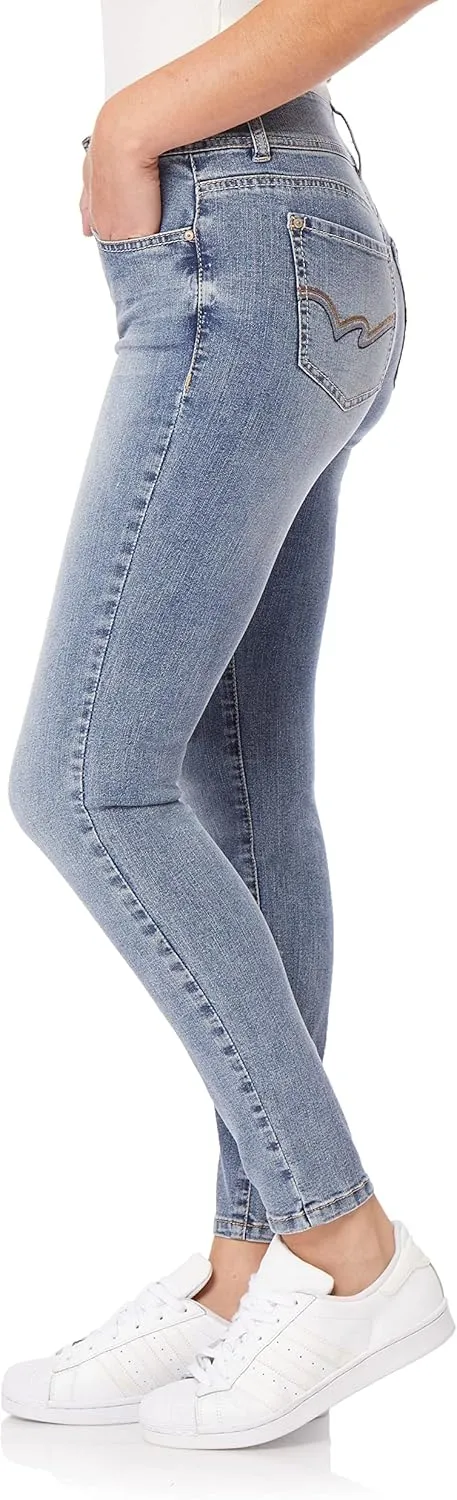 WallFlower Women's Size Flirty Curvy Skinny High Rise Insta Stretch Juniors Jeans (Standard and Plus)