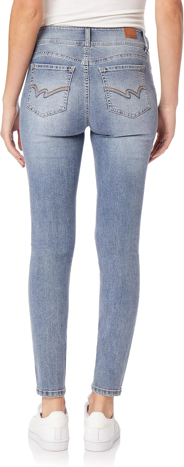 WallFlower Women's Size Flirty Curvy Skinny High Rise Insta Stretch Juniors Jeans (Standard and Plus)