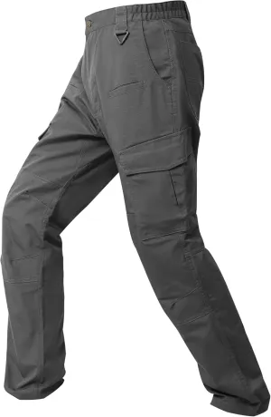 wantdo Men's Work Pants Stretch Flex Utility Cargo Tactical Pants for Men Lightweight Outdoor Hiking Pants