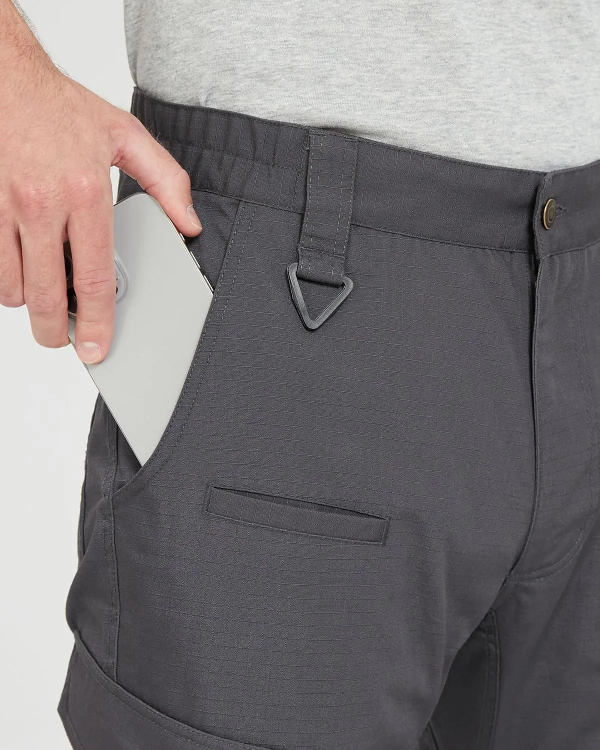 wantdo Men's Work Pants Stretch Flex Utility Cargo Tactical Pants for Men Lightweight Outdoor Hiking Pants