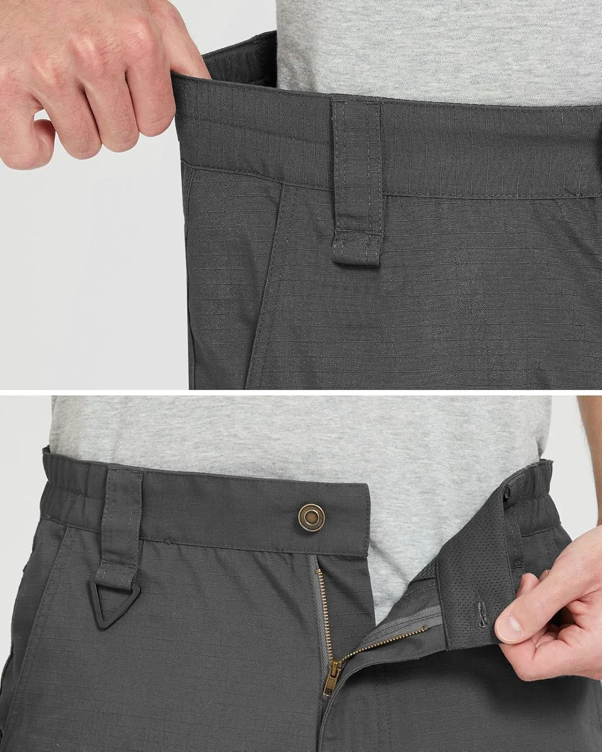 wantdo Men's Work Pants Stretch Flex Utility Cargo Tactical Pants for Men Lightweight Outdoor Hiking Pants