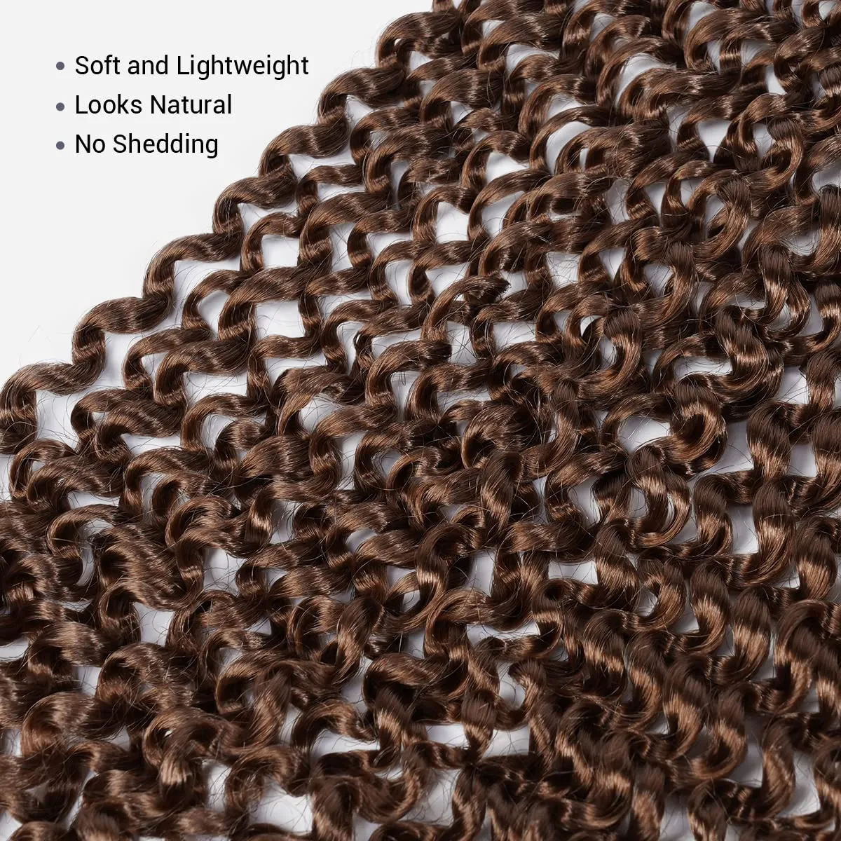 Water Wave Crochet Braids Hair, 22 Inch, 6 Packs, Synthetic Extensions for Passion Twists, Butterfly Locs, and Bohemian Styles, (27, Honey Blonde)