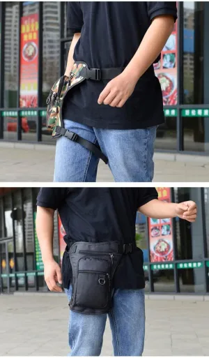 Waterproof Leg Bag Waist Pack Fanny Packs Outdoor Riding Motorcycle Crossbody Hip Belt Bag Shoulder Travel Chest Pack (Color : C) (C)