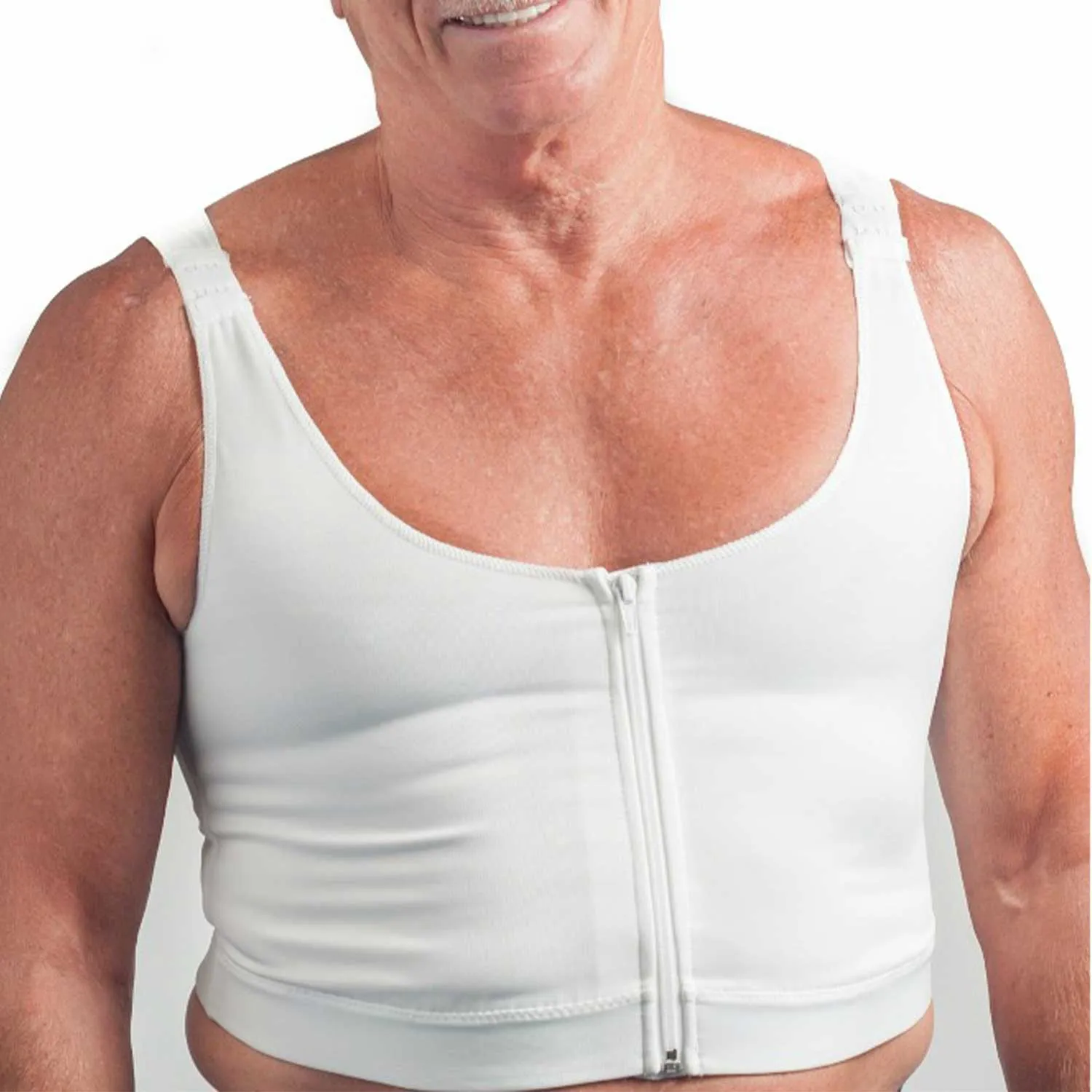 Wear Ease 799 Men's Compression Vest w/Removable Drain Tube