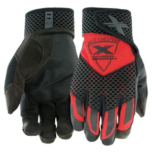 West Chester Extreme Work® 88203 Knuckle KnoX Gloves – Medium, Black/Red Safety Performance Gloves w/S-Shaped Palm, XLock Cuff, XTouch Index Finger