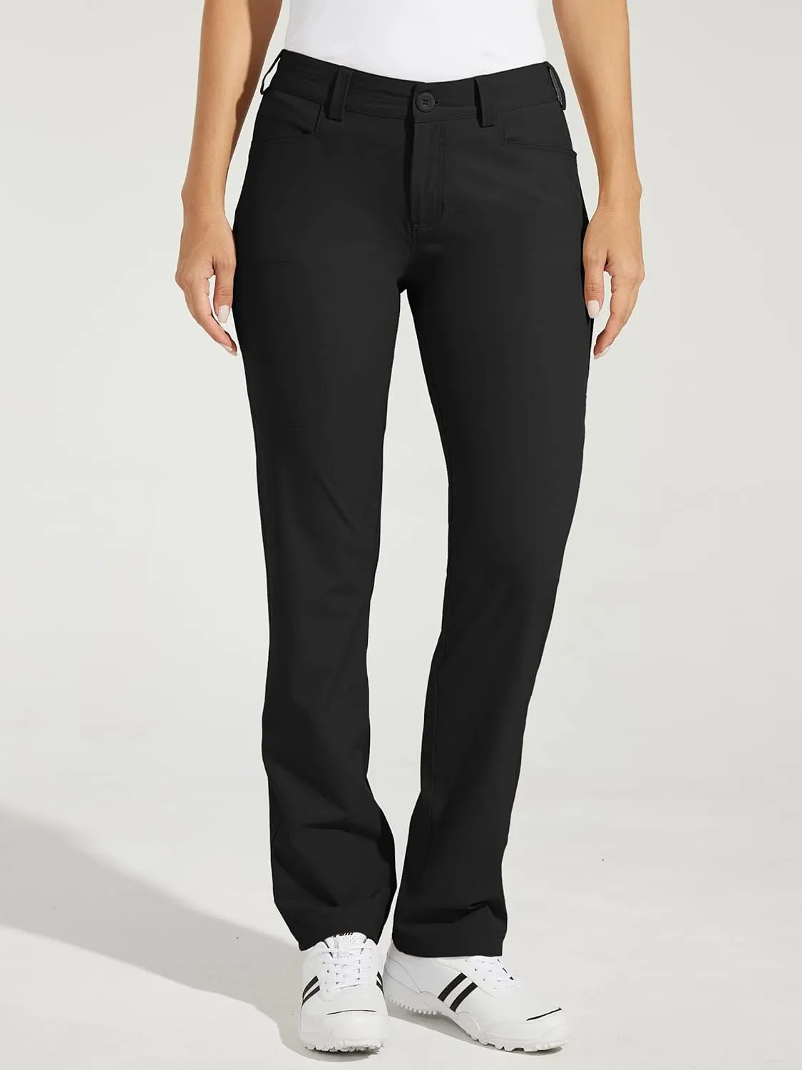 Willit Women's Golf Pants Hiking Pants Quick Dry Lightweight Outdoor Casual Pants with Pockets Water Resistant