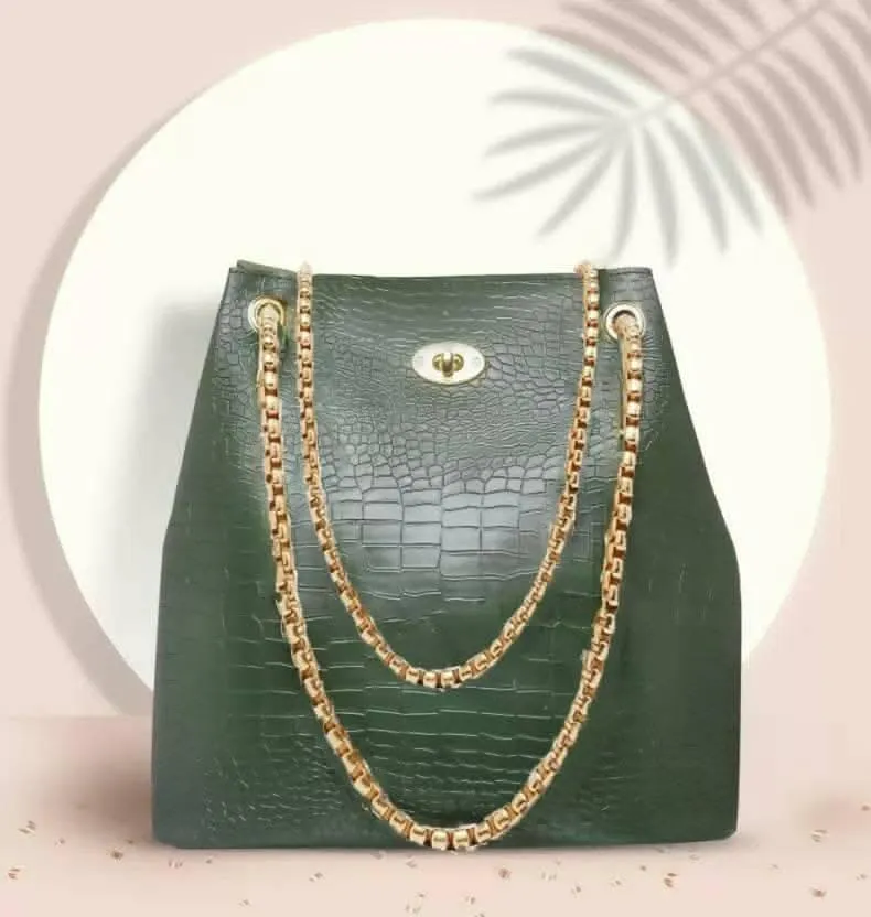 Women Green Handbag