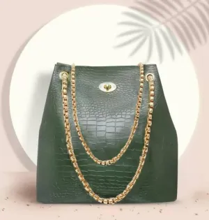 Women Green Handbag