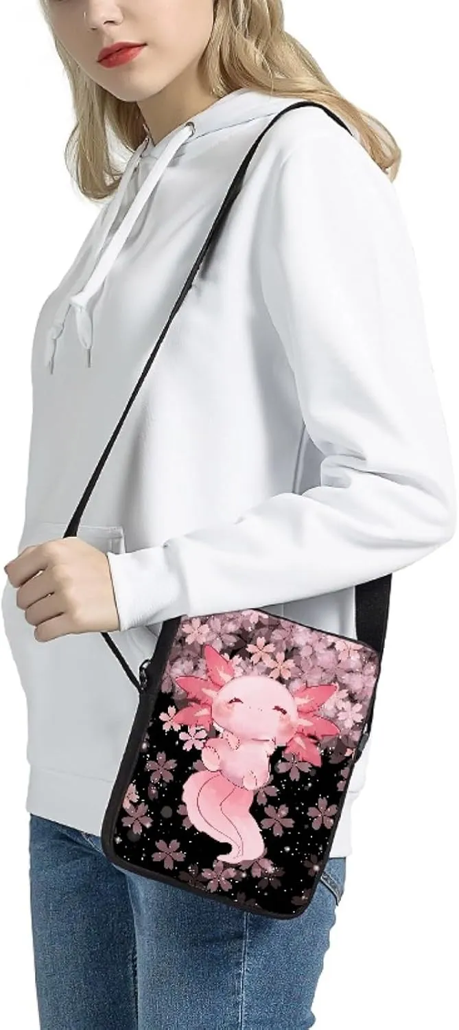 Women Men Small Crossbody Bag Messenger Purse for Traveling Shopping