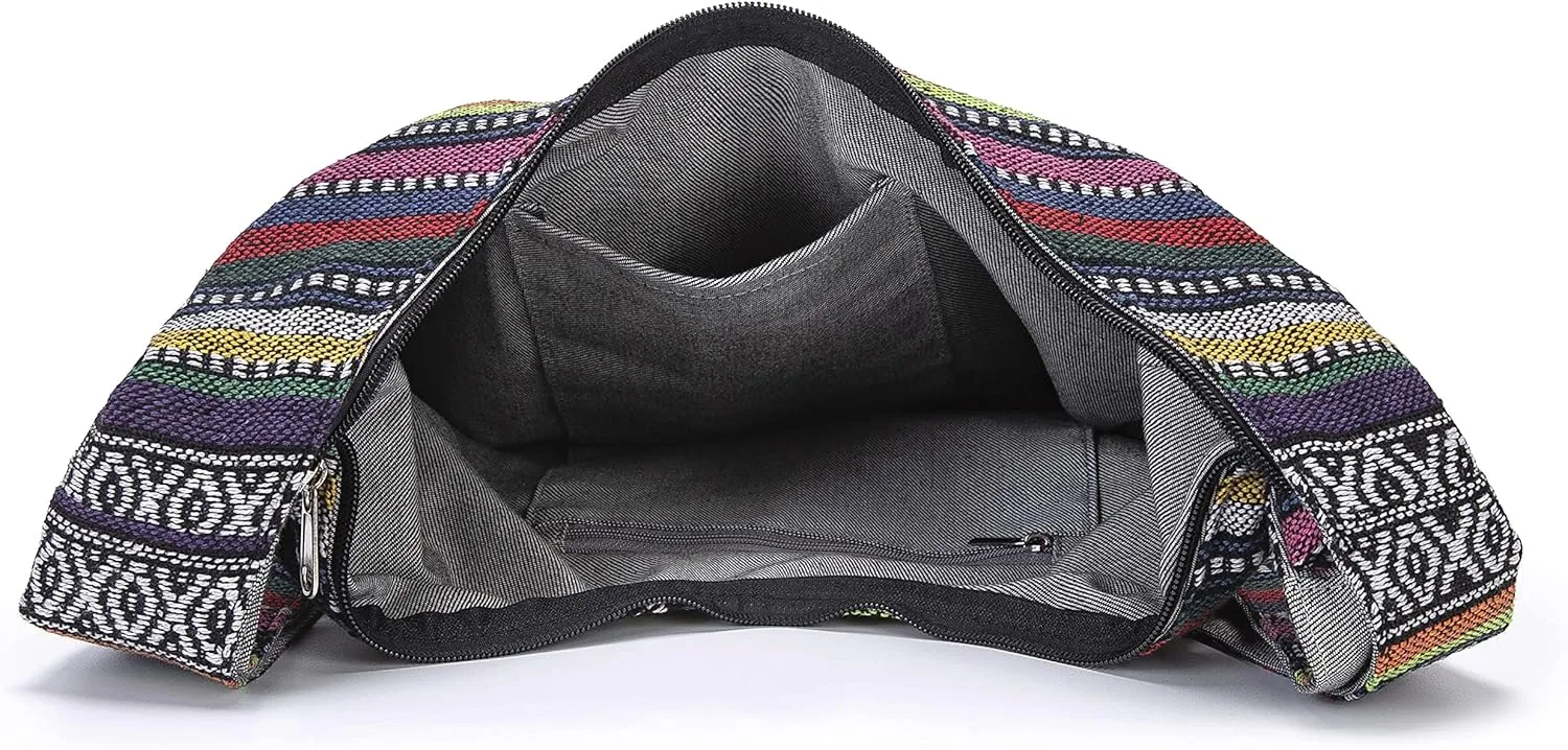 Women Shoulder Handbags Fashion canvas Hippie Crossbody Bags Bohemian Animal Prints Hobo Bags