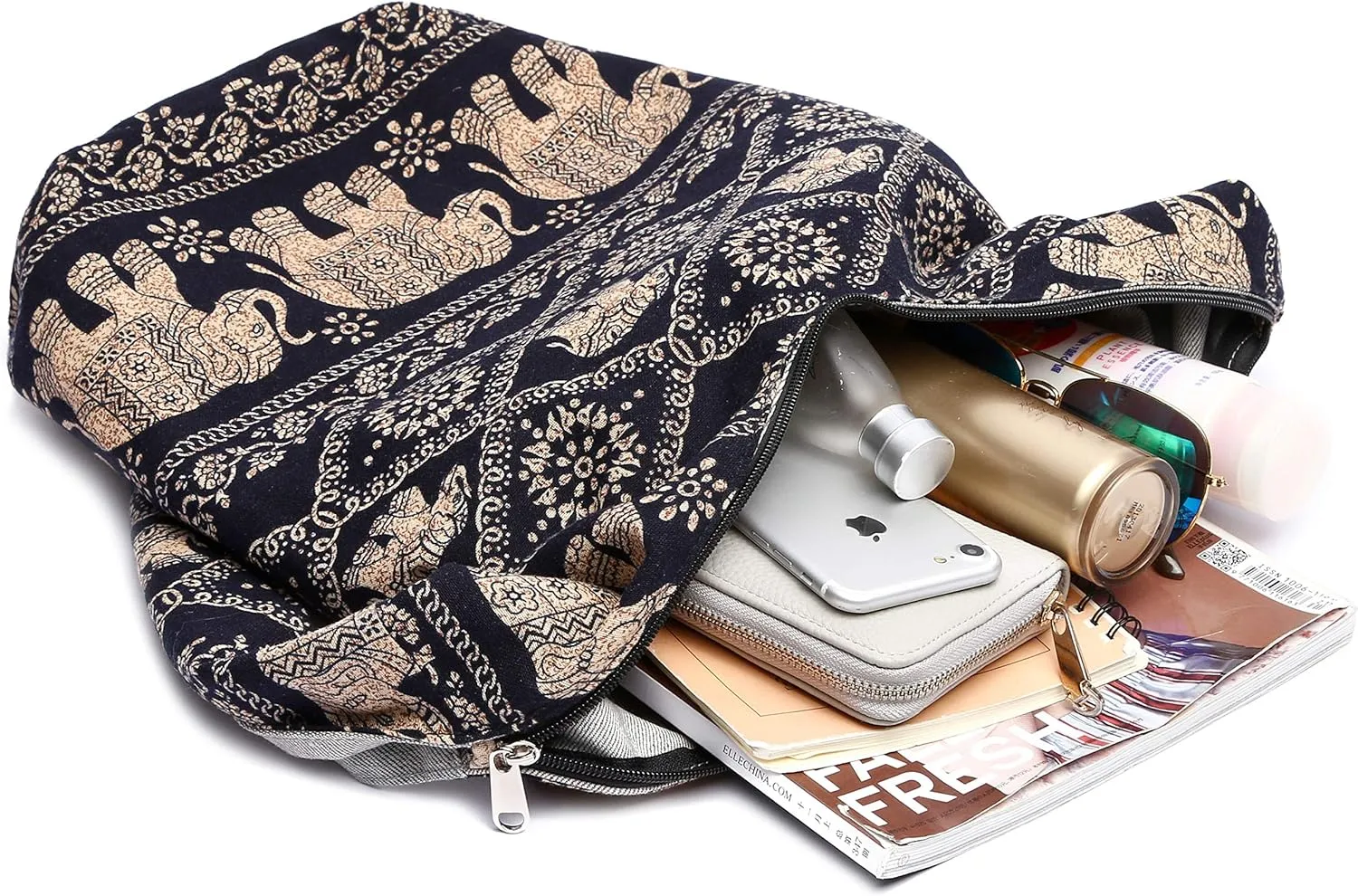 Women Shoulder Handbags Fashion canvas Hippie Crossbody Bags Bohemian Animal Prints Hobo Bags