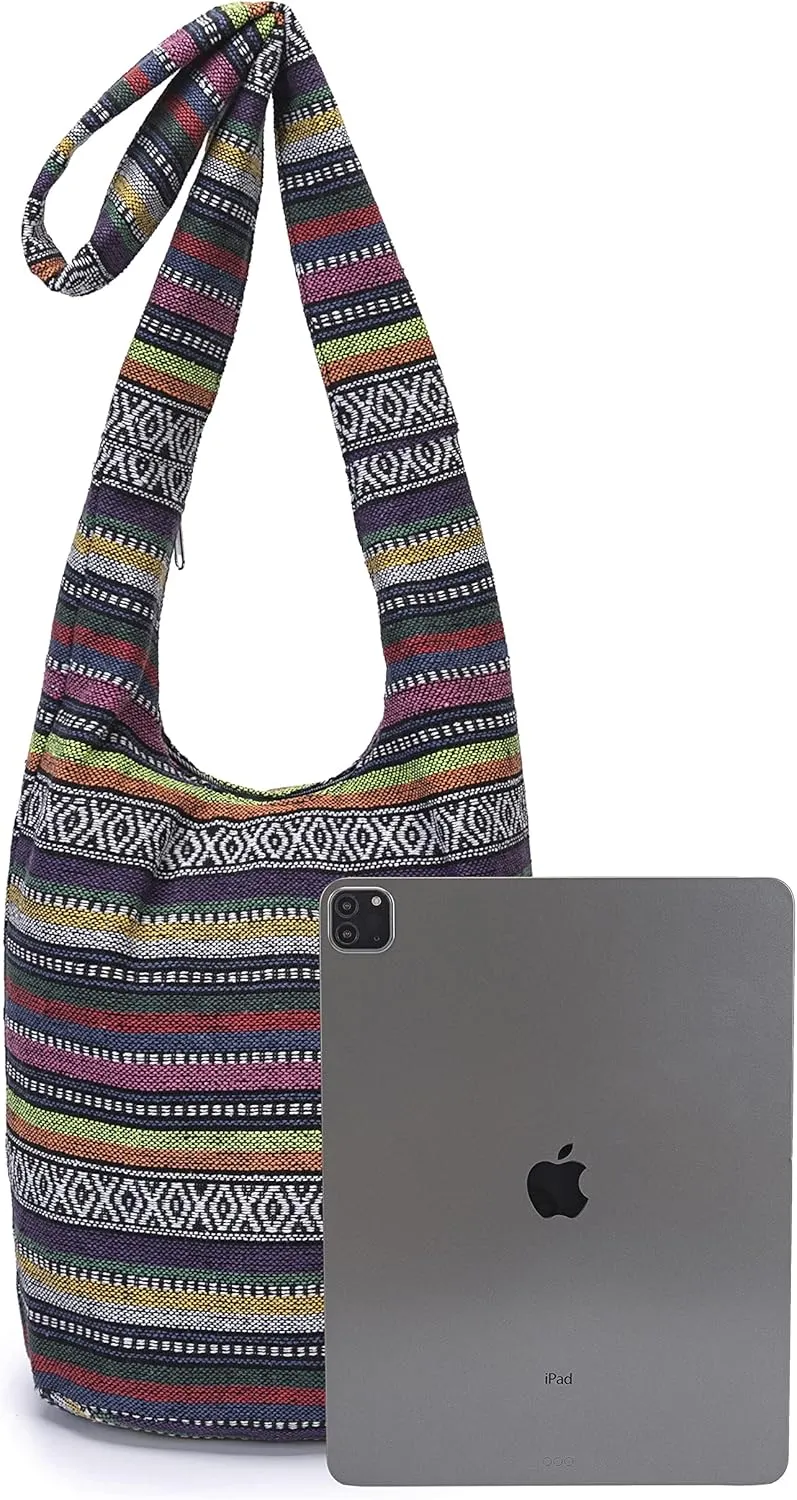 Women Shoulder Handbags Fashion canvas Hippie Crossbody Bags Bohemian Animal Prints Hobo Bags