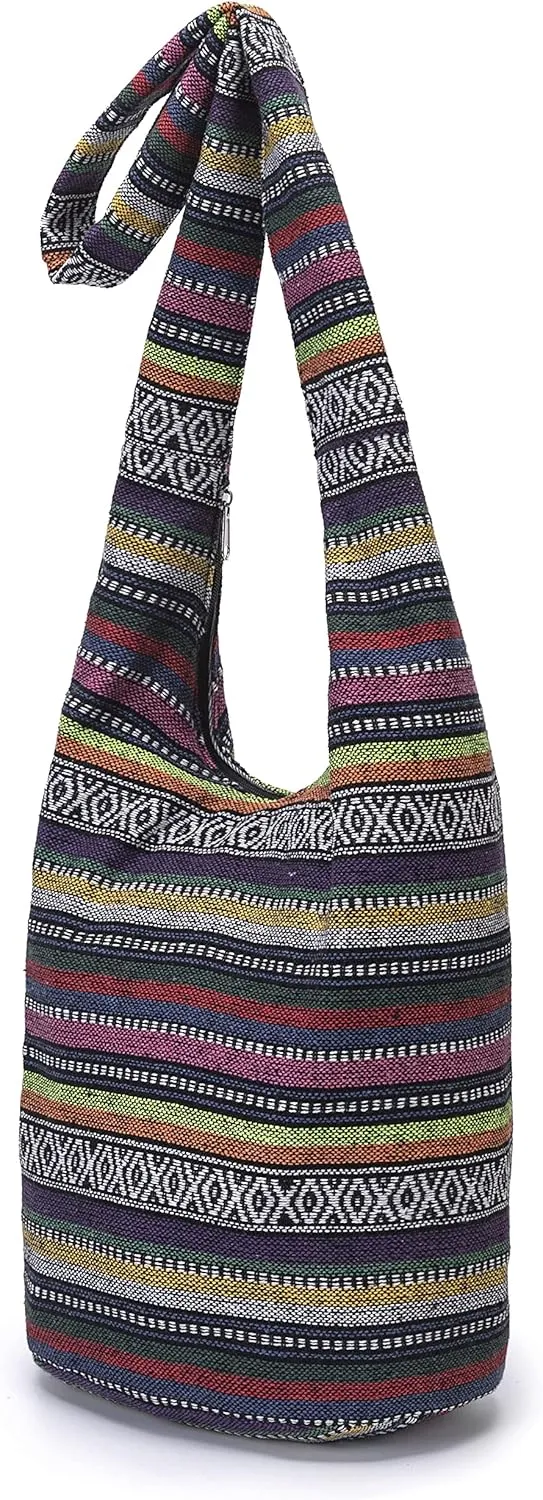 Women Shoulder Handbags Fashion canvas Hippie Crossbody Bags Bohemian Animal Prints Hobo Bags
