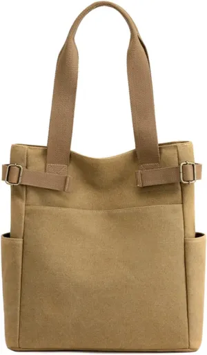 Women Student Casual Handbag Canvas Travel Shoulder Tote Bag For Men And Women Shopping over The Shoulder (A, One Size)