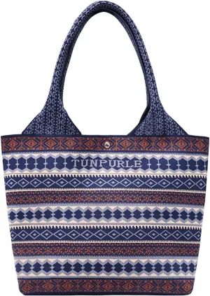 Women Tote Bag Lightweight Top Handle Bag Washable Shoulder Tote Handbag With Snap