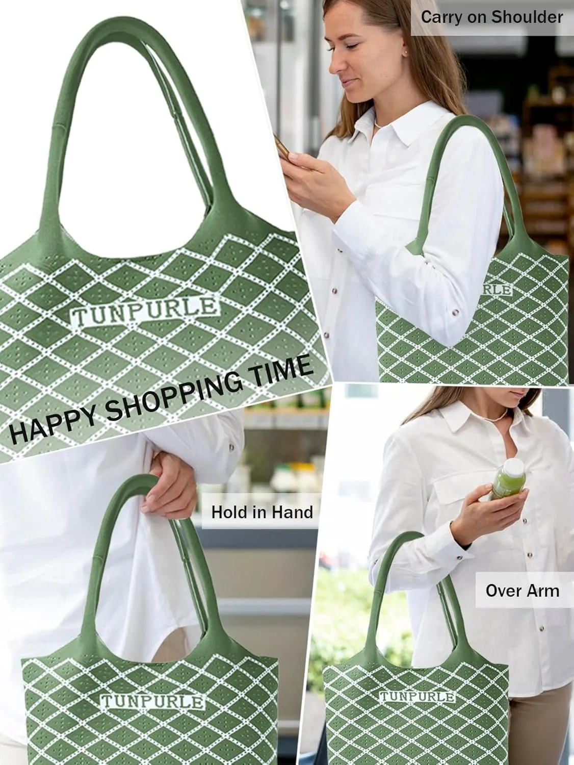 Women Tote Bag Lightweight Top Handle Bag Washable Shoulder Tote Handbag With Snap