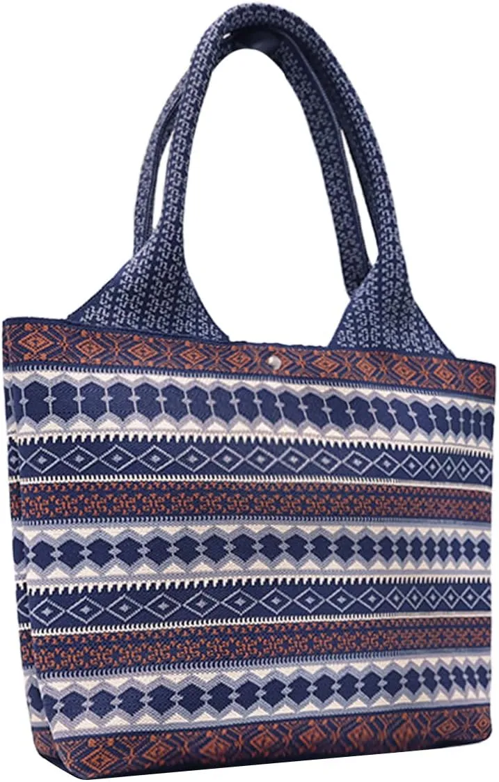 Women Tote Bag Lightweight Top Handle Bag Washable Shoulder Tote Handbag With Snap