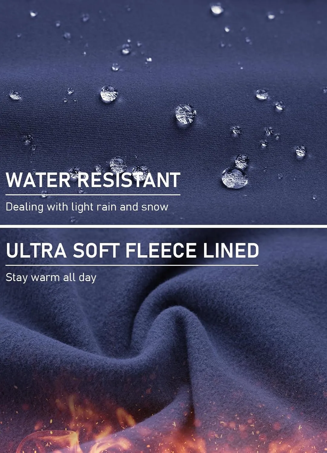 Women's 27” Fleece Lined Snow Leggings Thermal Lining Water Resistant Pants Warm Pocket Winter Tights