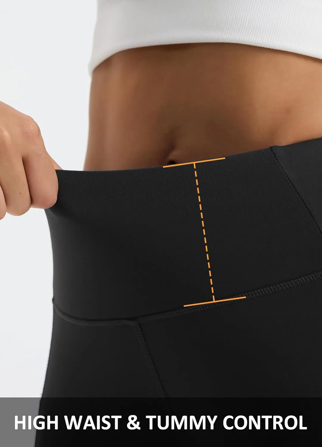 Women's 27” Fleece Lined Snow Leggings Thermal Lining Water Resistant Pants Warm Pocket Winter Tights