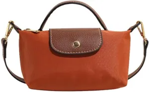 Women's color matching messenger bag small mini bag with adjustable shoulder strap for daily use in light shoulder travel