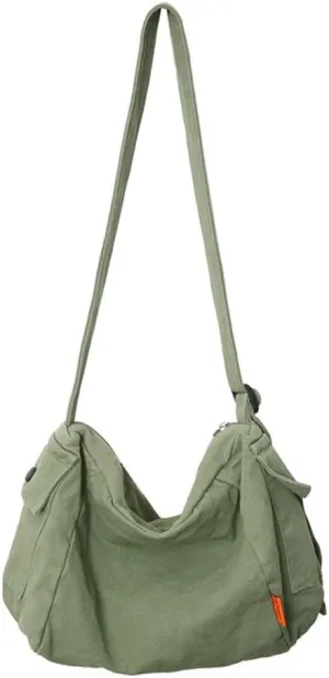 Women's Crossbody Bag Medium Travel Shoulder Bag Fashion Purse Canvas Messenger Bag for Women and Men