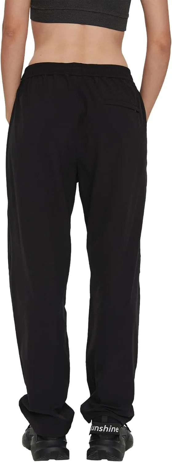 Women's Quick-Dry Hiking Cargo Pants Lightweight Water Resistant UPF 50  Elastic Waist Zipper Pockets Outdoor