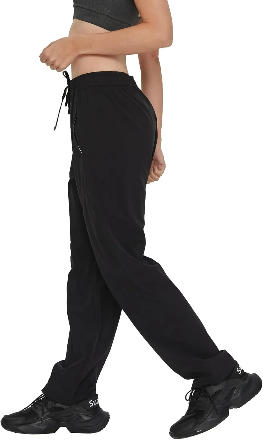Women's Quick-Dry Hiking Cargo Pants Lightweight Water Resistant UPF 50  Elastic Waist Zipper Pockets Outdoor