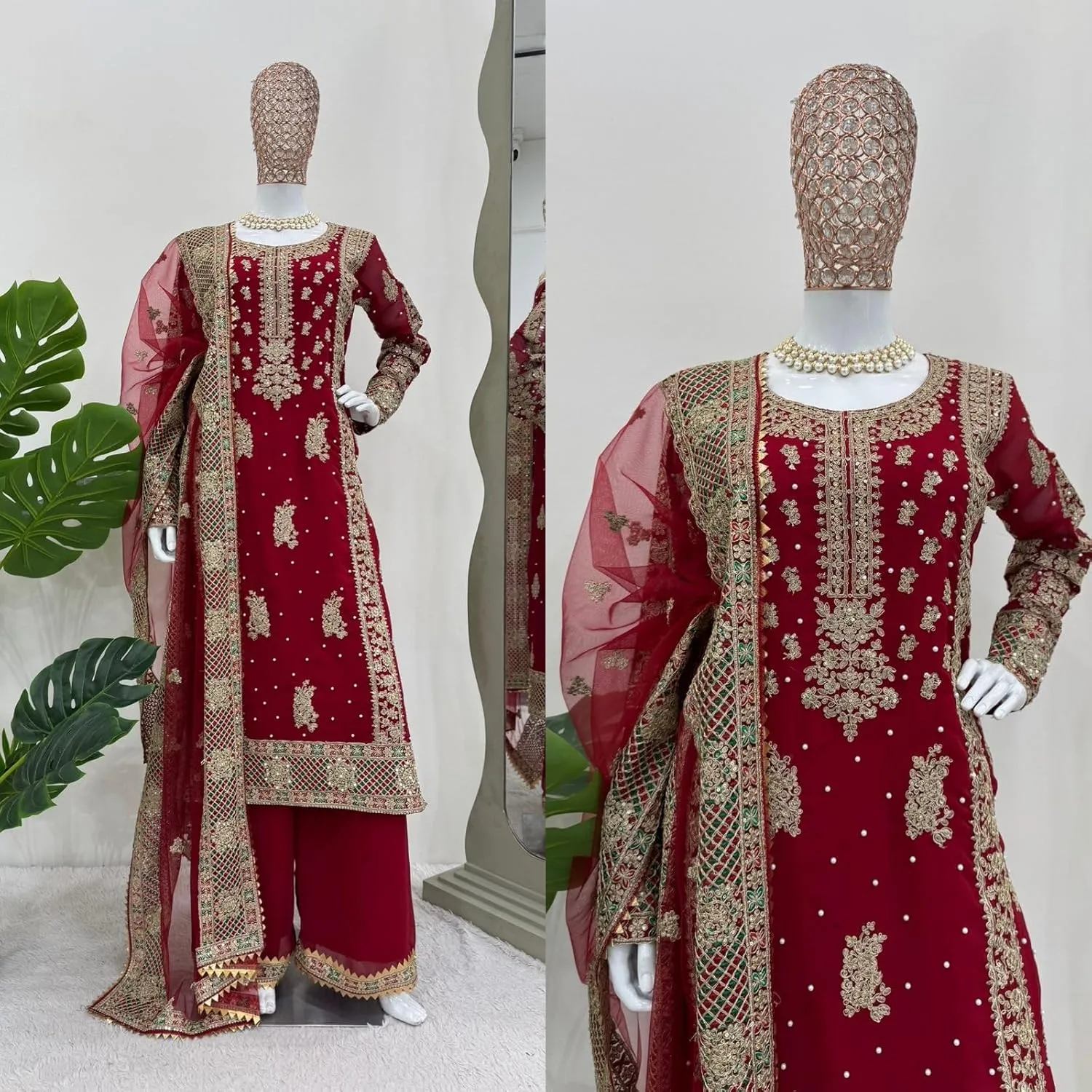 women's ready to wear embroidered eid festival indian/pakistani salwar kameez suit for women (KD-1487)