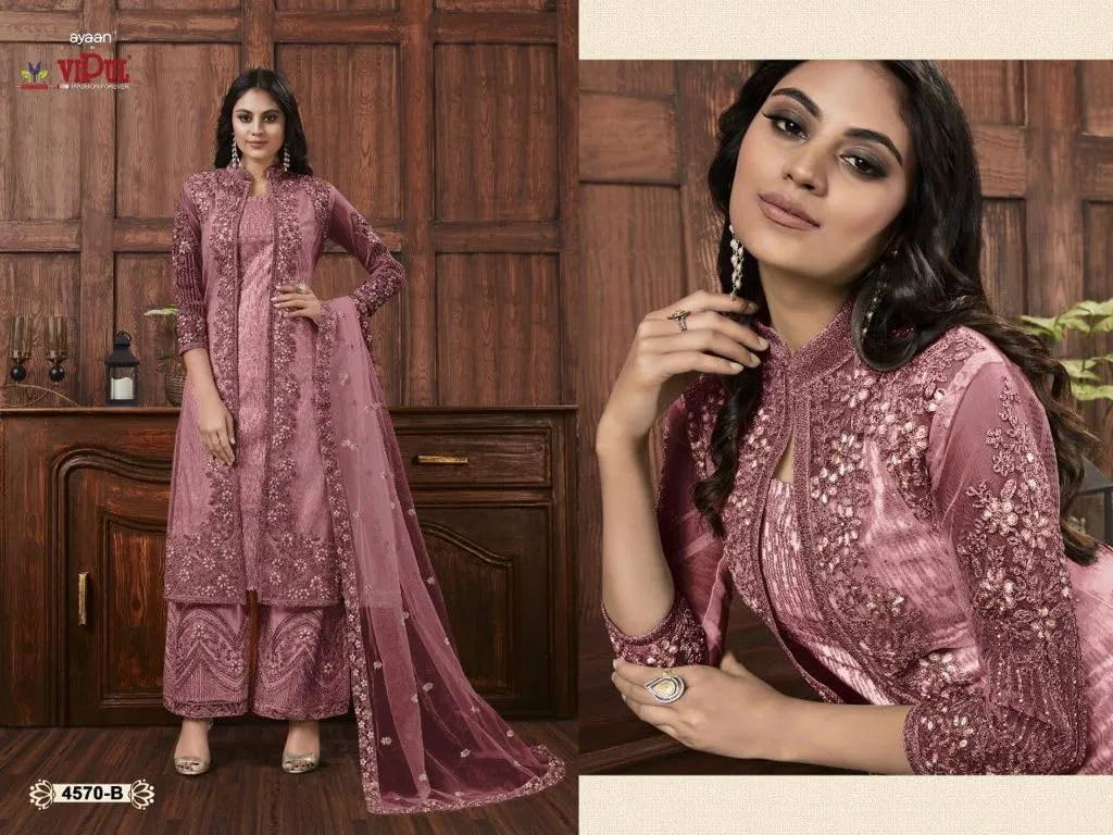 women's ready to wear embroidered plus size eid festival pakistani salwar kameez suit for women (004570)