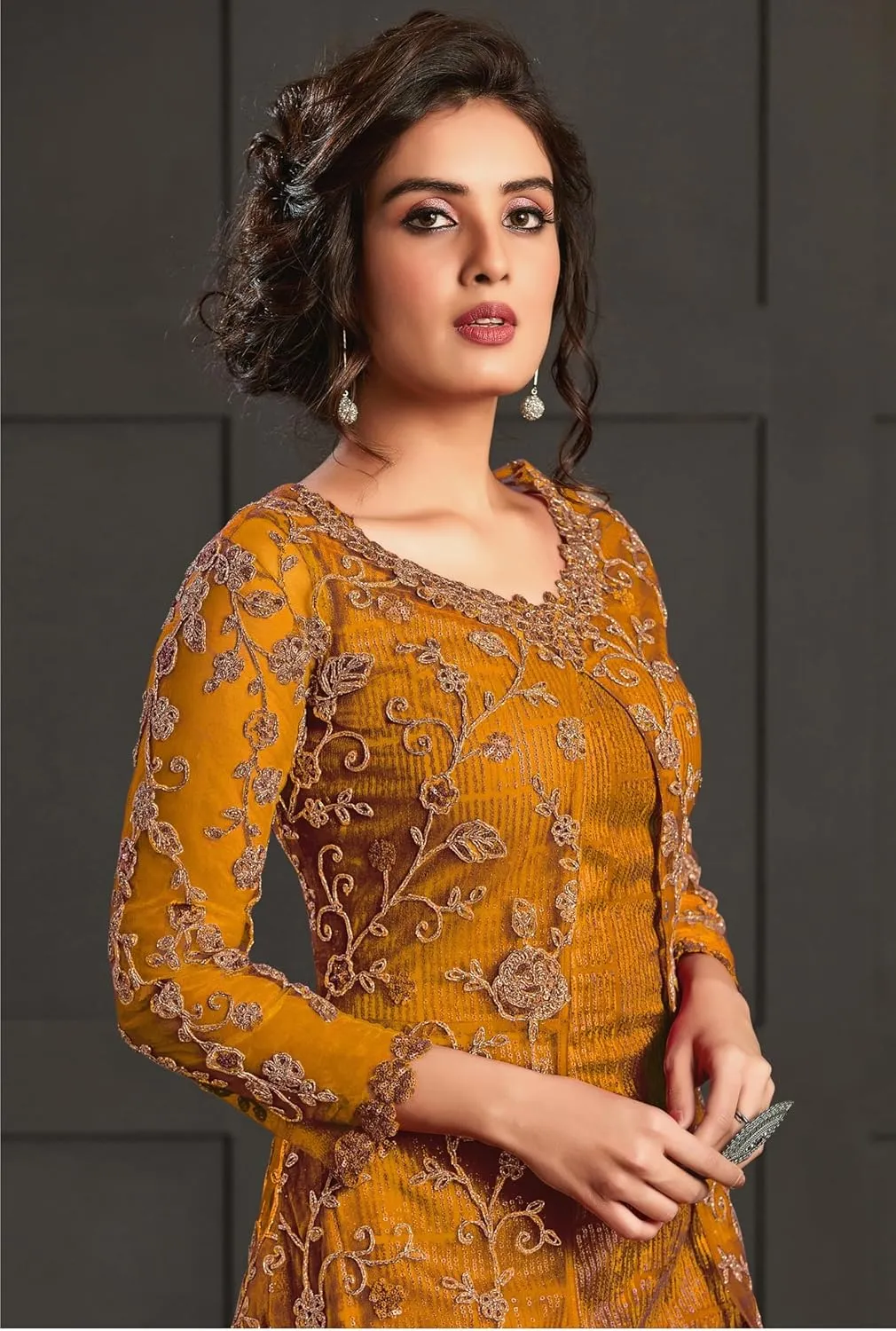 women's ready to wear embroidered plus size eid festival pakistani salwar kameez suit for women (4592)