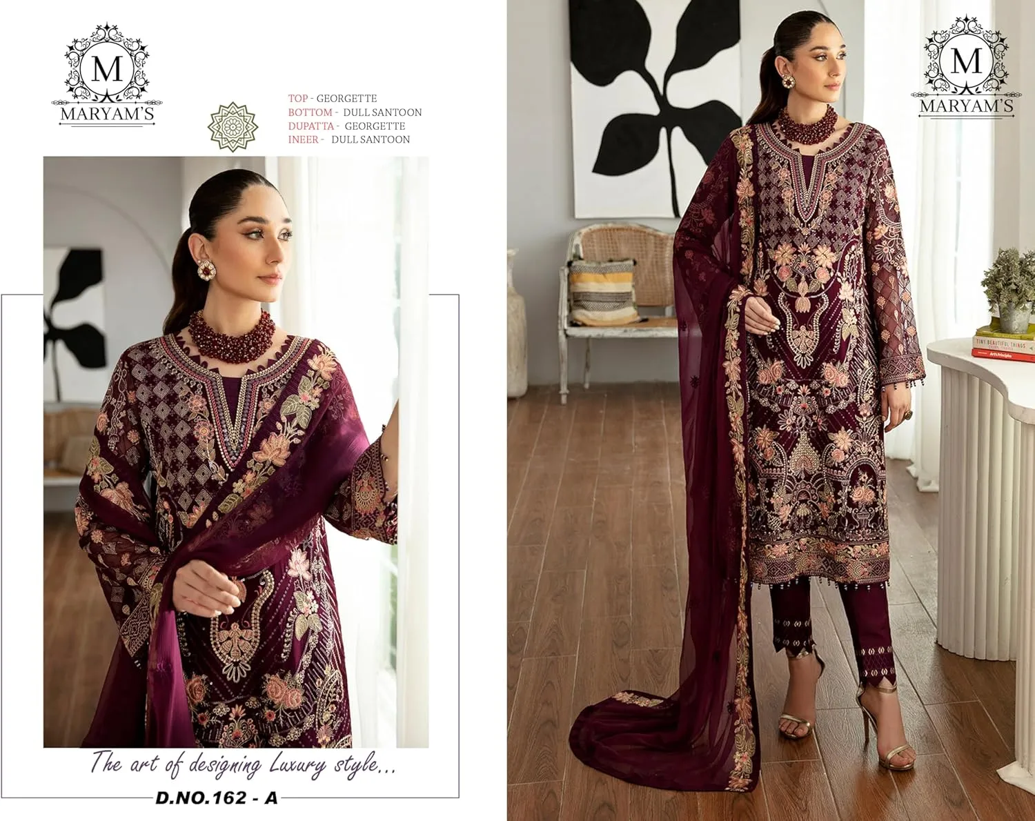 women's ready to wear embroidered plus size eid festival pakistani salwar kameez suit for women (k162)