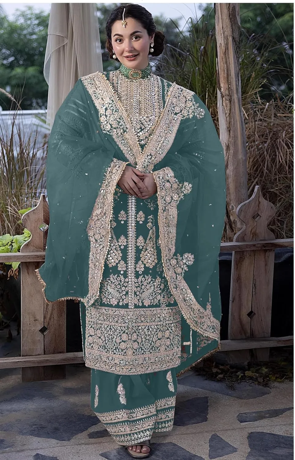 women's ready to wear embroidered plus size eid festival pakistani salwar kameez suit for women (k166)